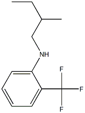 N-(2-methylbutyl)-2-(trifluoromethyl)aniline Structure