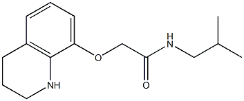 N-(2-methylpropyl)-2-(1,2,3,4-tetrahydroquinolin-8-yloxy)acetamide 구조식 이미지