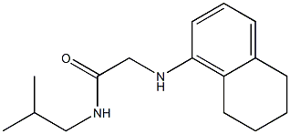 N-(2-methylpropyl)-2-(5,6,7,8-tetrahydronaphthalen-1-ylamino)acetamide 구조식 이미지