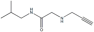 N-(2-methylpropyl)-2-(prop-2-yn-1-ylamino)acetamide 구조식 이미지