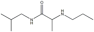 N-(2-methylpropyl)-2-(propylamino)propanamide 구조식 이미지