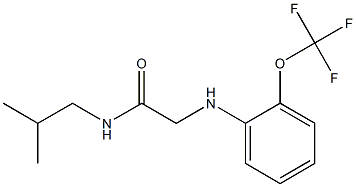 N-(2-methylpropyl)-2-{[2-(trifluoromethoxy)phenyl]amino}acetamide 구조식 이미지