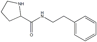 N-(2-phenylethyl)pyrrolidine-2-carboxamide 구조식 이미지