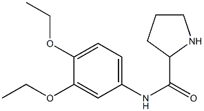 N-(3,4-diethoxyphenyl)pyrrolidine-2-carboxamide 구조식 이미지