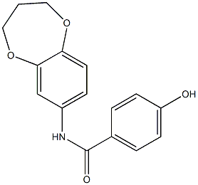 N-(3,4-dihydro-2H-1,5-benzodioxepin-7-yl)-4-hydroxybenzamide Structure