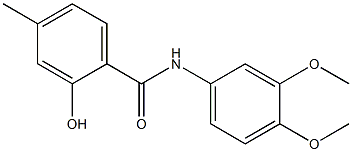 N-(3,4-dimethoxyphenyl)-2-hydroxy-4-methylbenzamide Structure