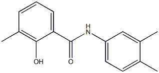 N-(3,4-dimethylphenyl)-2-hydroxy-3-methylbenzamide 구조식 이미지