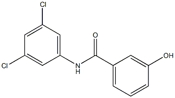 N-(3,5-dichlorophenyl)-3-hydroxybenzamide 구조식 이미지