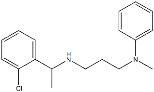 N-(3-{[1-(2-chlorophenyl)ethyl]amino}propyl)-N-methylaniline Structure