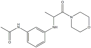 N-(3-{[1-(morpholin-4-yl)-1-oxopropan-2-yl]amino}phenyl)acetamide Structure