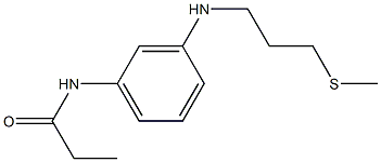 N-(3-{[3-(methylsulfanyl)propyl]amino}phenyl)propanamide Structure