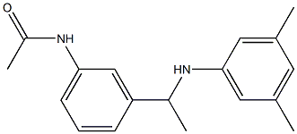 N-(3-{1-[(3,5-dimethylphenyl)amino]ethyl}phenyl)acetamide Structure