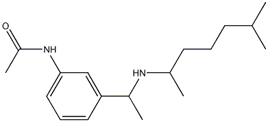 N-(3-{1-[(6-methylheptan-2-yl)amino]ethyl}phenyl)acetamide Structure