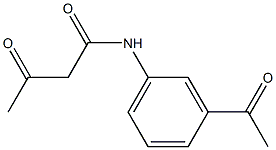 N-(3-acetylphenyl)-3-oxobutanamide Structure