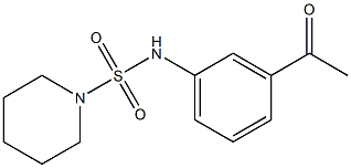 N-(3-acetylphenyl)piperidine-1-sulfonamide 구조식 이미지
