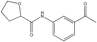 N-(3-acetylphenyl)tetrahydrofuran-2-carboxamide 구조식 이미지