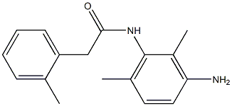 N-(3-amino-2,6-dimethylphenyl)-2-(2-methylphenyl)acetamide 구조식 이미지