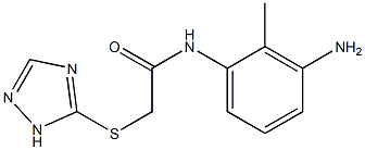 N-(3-amino-2-methylphenyl)-2-(1H-1,2,4-triazol-5-ylsulfanyl)acetamide 구조식 이미지
