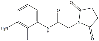 N-(3-amino-2-methylphenyl)-2-(2,5-dioxopyrrolidin-1-yl)acetamide 구조식 이미지