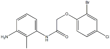 N-(3-amino-2-methylphenyl)-2-(2-bromo-4-chlorophenoxy)acetamide Structure