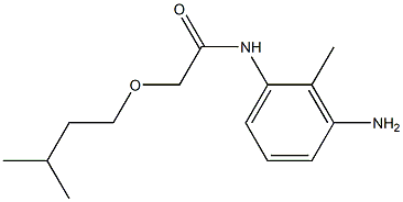 N-(3-amino-2-methylphenyl)-2-(3-methylbutoxy)acetamide Structure