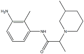 N-(3-amino-2-methylphenyl)-2-(3-methylpiperidin-1-yl)propanamide 구조식 이미지