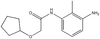N-(3-amino-2-methylphenyl)-2-(cyclopentyloxy)acetamide 구조식 이미지