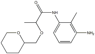 N-(3-amino-2-methylphenyl)-2-(oxan-2-ylmethoxy)propanamide Structure