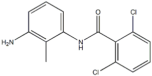 N-(3-amino-2-methylphenyl)-2,6-dichlorobenzamide 구조식 이미지