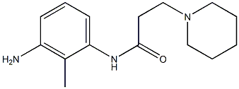N-(3-amino-2-methylphenyl)-3-piperidin-1-ylpropanamide 구조식 이미지