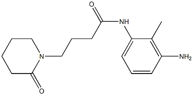 N-(3-amino-2-methylphenyl)-4-(2-oxopiperidin-1-yl)butanamide 구조식 이미지