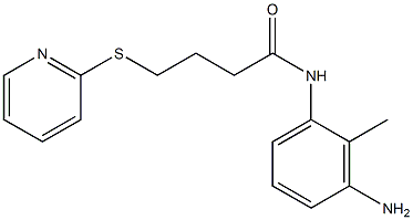 N-(3-amino-2-methylphenyl)-4-(pyridin-2-ylsulfanyl)butanamide Structure