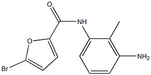 N-(3-amino-2-methylphenyl)-5-bromo-2-furamide 구조식 이미지