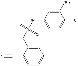 N-(3-amino-4-chlorophenyl)-1-(2-cyanophenyl)methanesulfonamide 구조식 이미지