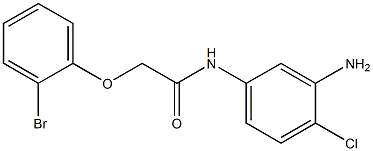 N-(3-amino-4-chlorophenyl)-2-(2-bromophenoxy)acetamide 구조식 이미지