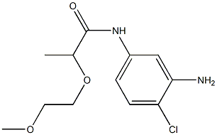 N-(3-amino-4-chlorophenyl)-2-(2-methoxyethoxy)propanamide 구조식 이미지
