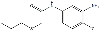 N-(3-amino-4-chlorophenyl)-2-(propylsulfanyl)acetamide Structure