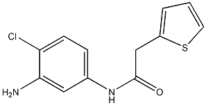 N-(3-amino-4-chlorophenyl)-2-thien-2-ylacetamide 구조식 이미지