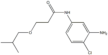 N-(3-amino-4-chlorophenyl)-3-(2-methylpropoxy)propanamide Structure