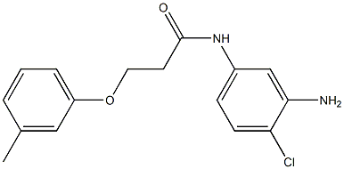 N-(3-amino-4-chlorophenyl)-3-(3-methylphenoxy)propanamide 구조식 이미지