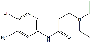 N-(3-amino-4-chlorophenyl)-3-(diethylamino)propanamide 구조식 이미지