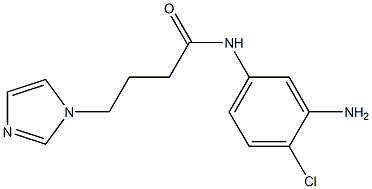 N-(3-amino-4-chlorophenyl)-4-(1H-imidazol-1-yl)butanamide 구조식 이미지