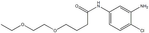 N-(3-amino-4-chlorophenyl)-4-(2-ethoxyethoxy)butanamide 구조식 이미지