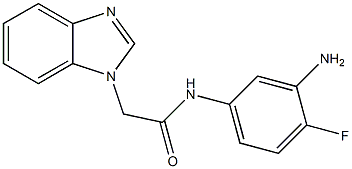 N-(3-amino-4-fluorophenyl)-2-(1H-benzimidazol-1-yl)acetamide Structure