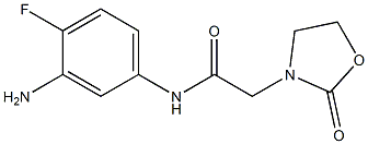 N-(3-amino-4-fluorophenyl)-2-(2-oxo-1,3-oxazolidin-3-yl)acetamide Structure