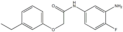 N-(3-amino-4-fluorophenyl)-2-(3-ethylphenoxy)acetamide 구조식 이미지