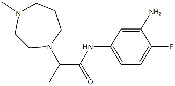 N-(3-amino-4-fluorophenyl)-2-(4-methyl-1,4-diazepan-1-yl)propanamide Structure