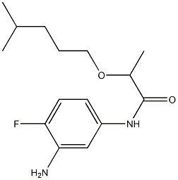 N-(3-amino-4-fluorophenyl)-2-[(4-methylpentyl)oxy]propanamide Structure