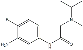 N-(3-amino-4-fluorophenyl)-2-[isopropyl(methyl)amino]acetamide 구조식 이미지