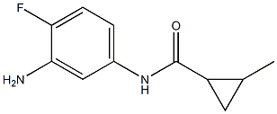 N-(3-amino-4-fluorophenyl)-2-methylcyclopropanecarboxamide 구조식 이미지